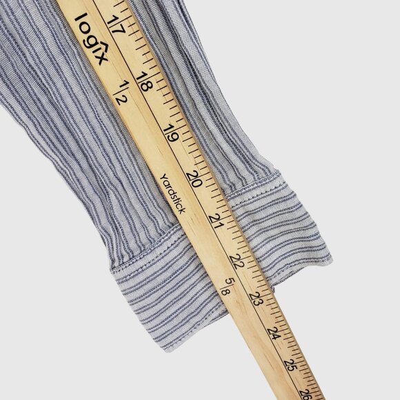 Madewell Striped Button-Up Shirt Top Collared Womens M - Picture 7 of 9